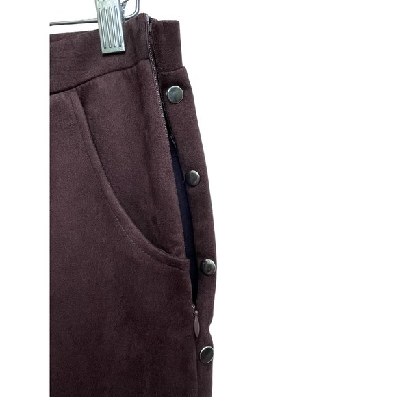 Venus Brown Faux Suede‎ pants silver studs size 10 - Picture 3 of 7